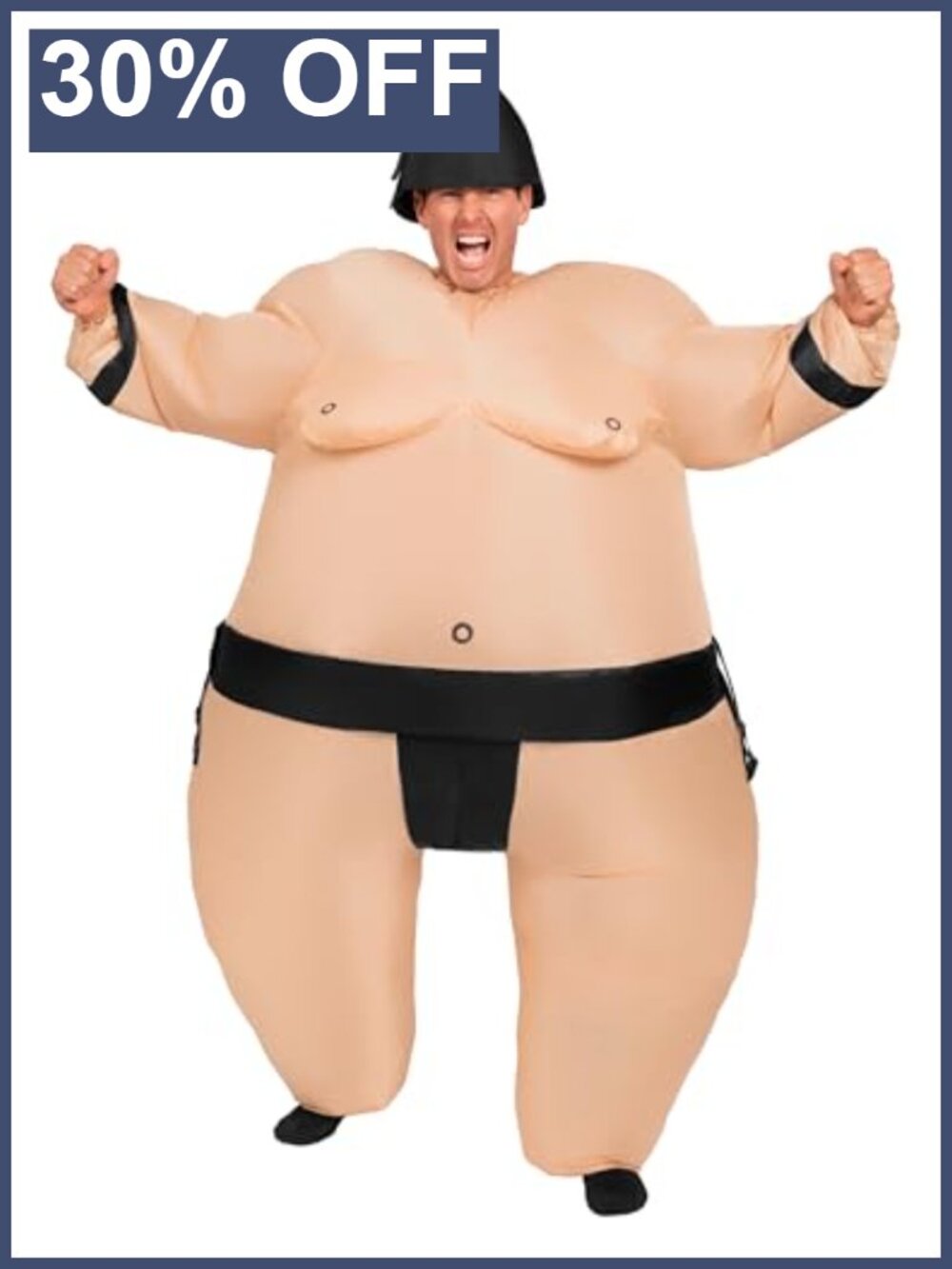 Inflatable Sumo Wrestler Costume Adult Funny Blow Up Halloween Full Body